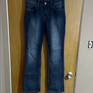 Wrangler Dark Blue Straight Leg Women's Jeans